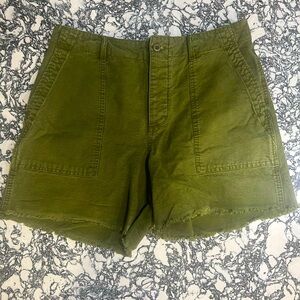 Lucky Brand Utility Pocket Short in Olive Green- Size 8